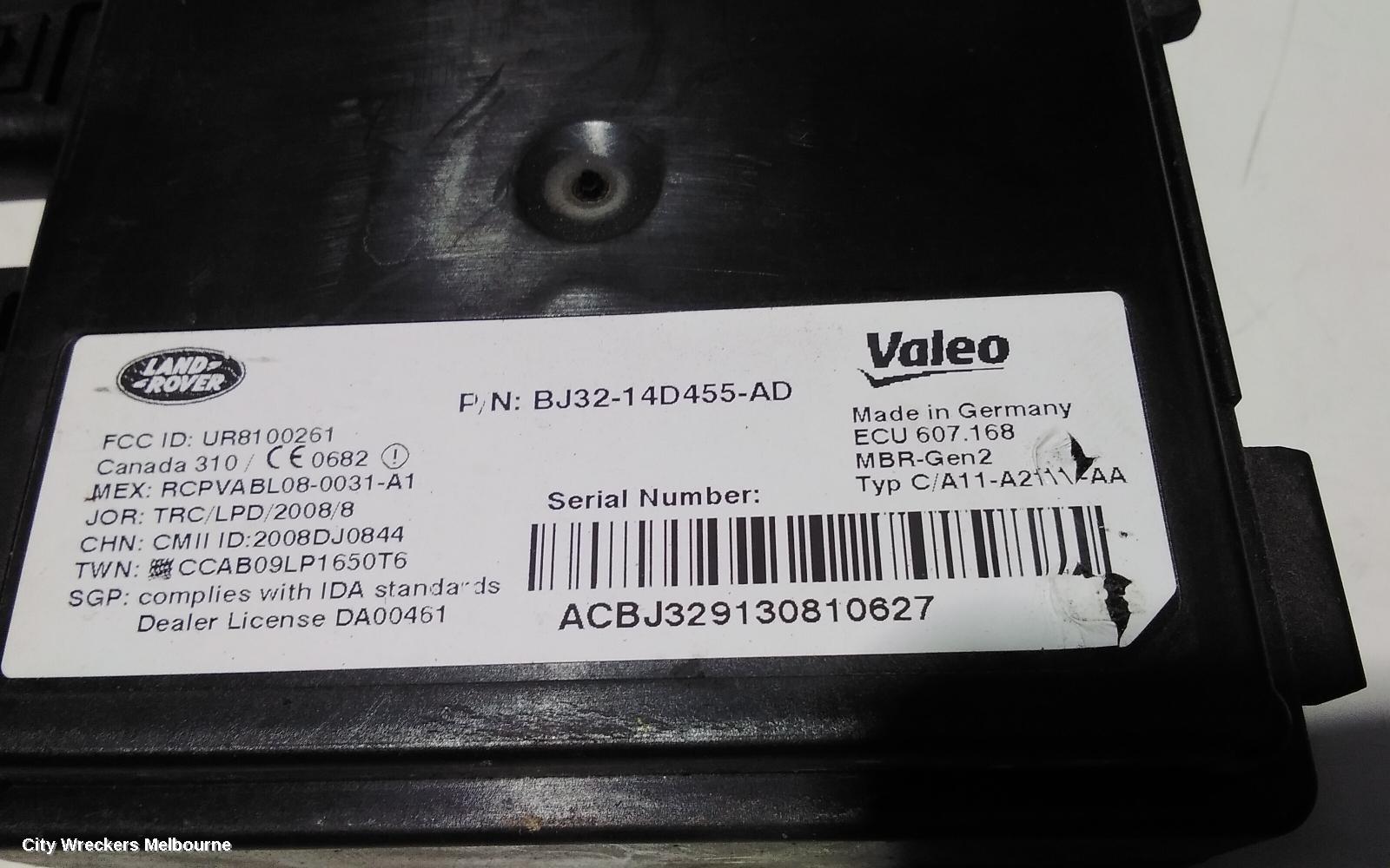 LAND ROVER RANGEROVER EVOQUE, L538, 11/2011 - 01/2019, BLIND SPOT SENSOR MODULE BJ32-14D455-AD : 87052 - Image 2