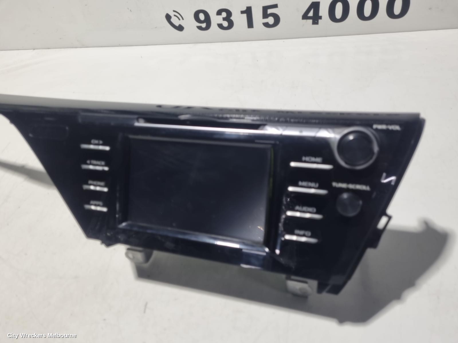 TOYOTA CAMRY RADIO/CD/DVD/SAT/TV, 7IN TOUCHSCREEN, ASCENT, XV70, 09/2017 - 01/2021 - Image 3