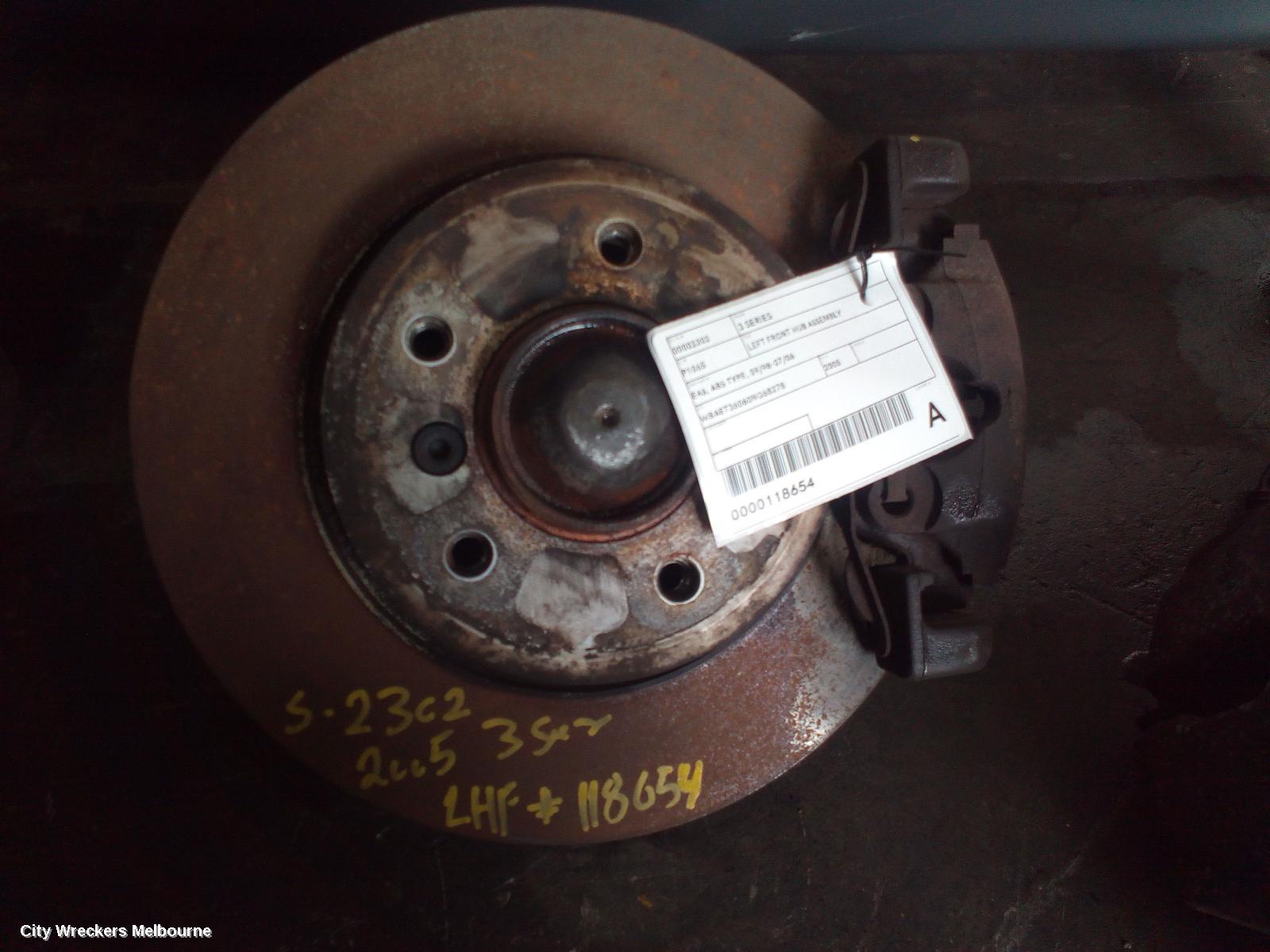BMW 3 SERIES LEFT FRONT HUB ASSEMBLY, E46, ABS TYPE, 09/1998 - 07/2006 - Image 1