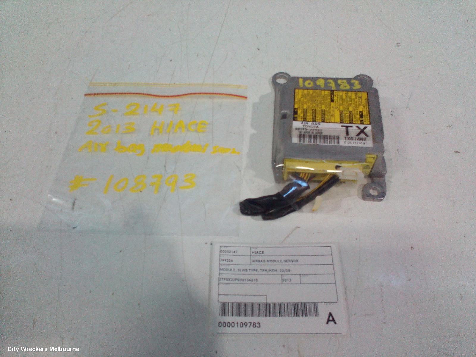 TOYOTA HIACE AIRBAG MODULE/SENSOR, MODULE, SLWB TYPE, TRH/KDH, 03/2005 ONWARDS - Image 3