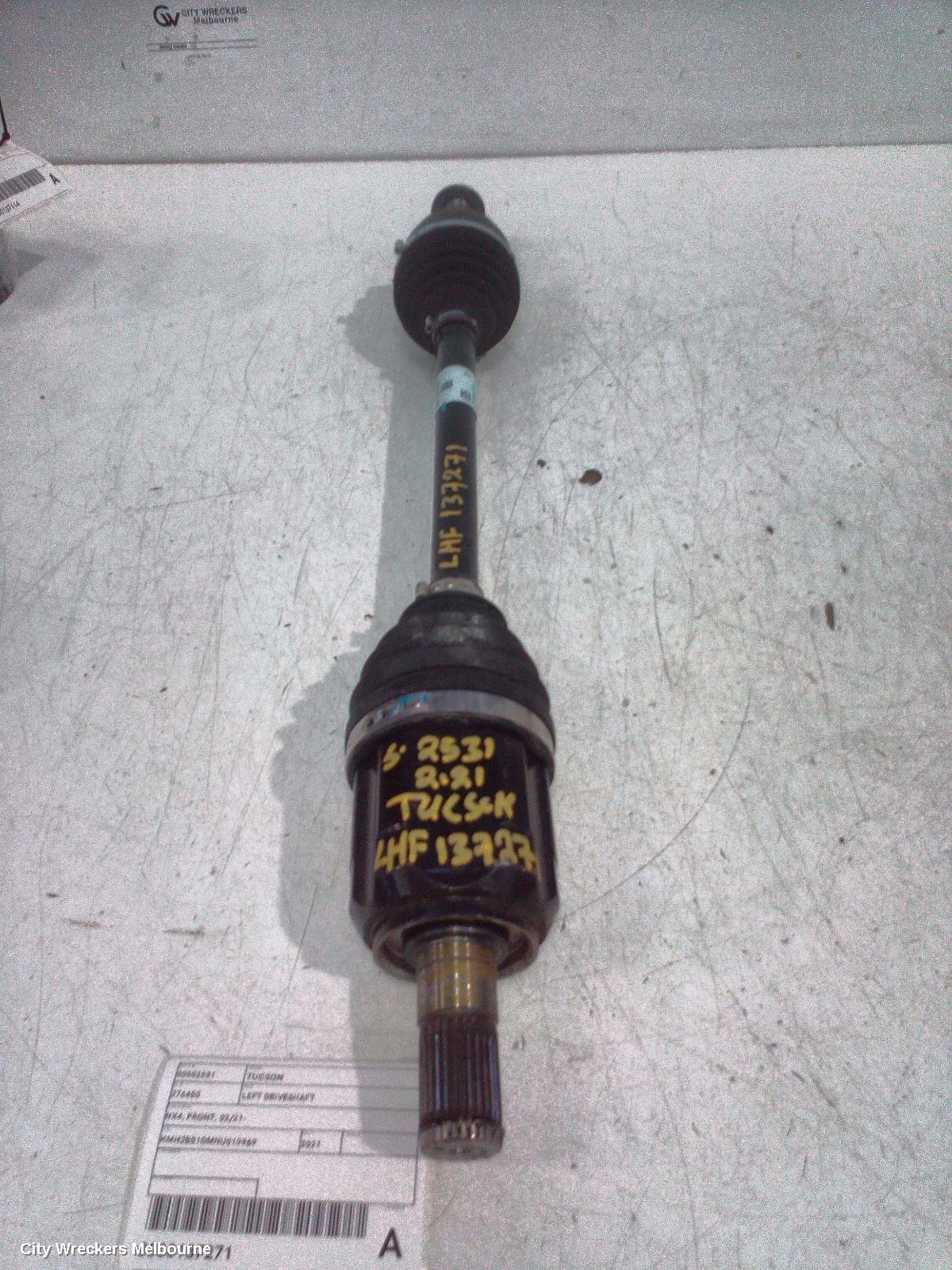 HYUNDAI TUCSON LEFT DRIVESHAFT, NX4, FRONT, 02/2021 ONWARDS - Image 1