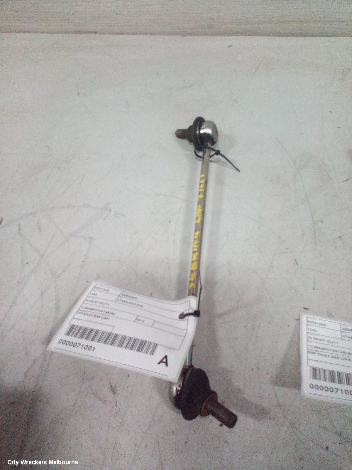 CHRYSLER SEBRING STABILISER BAR, JS, 05/2007 - 02/2011 - Image 1