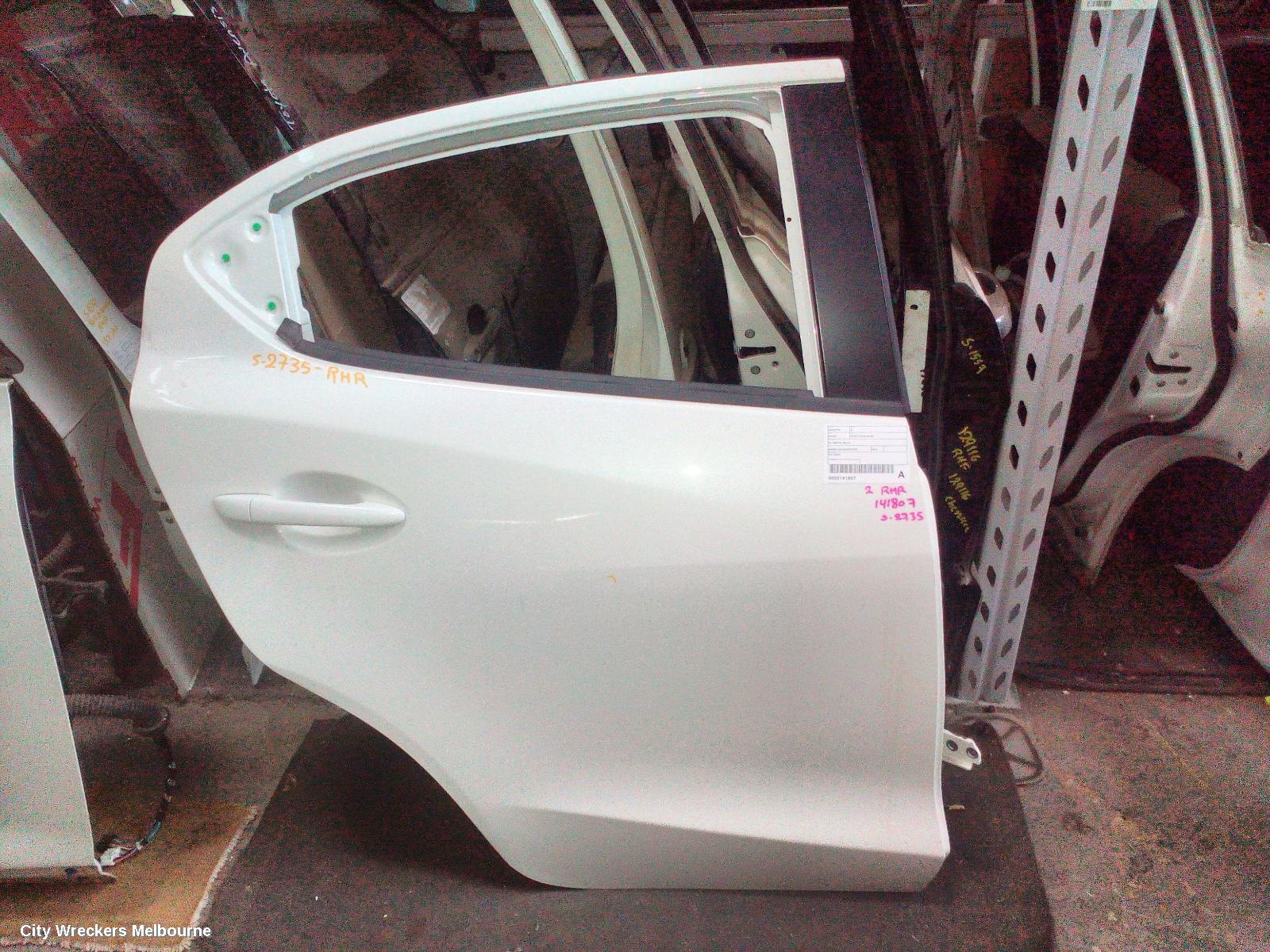 MAZDA 2 RIGHT REAR DOOR, DL, SEDAN, 08/2015 ONWARDS - Image 1