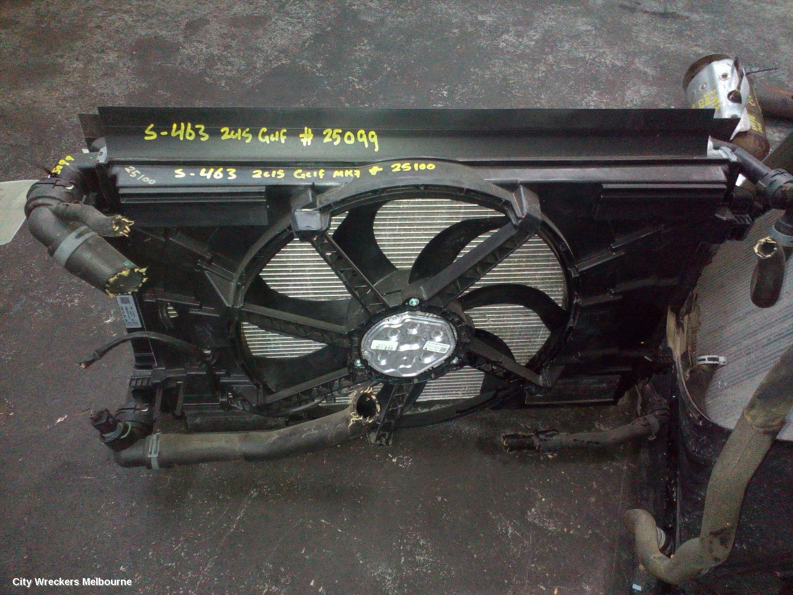 VOLKSWAGEN GOLF RADIATOR, PRIMARY RADIATOR (CLOSEST TO ENGINE), AUTO/MANUAL, 1.4, PETROL, GEN 7, 03/2013 - 08/2020 - Image 1