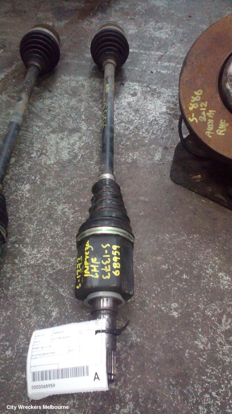 SUBARU IMPREZA LEFT DRIVESHAFT, FRONT, G5, 11/2016 ONWARDS - Image 1