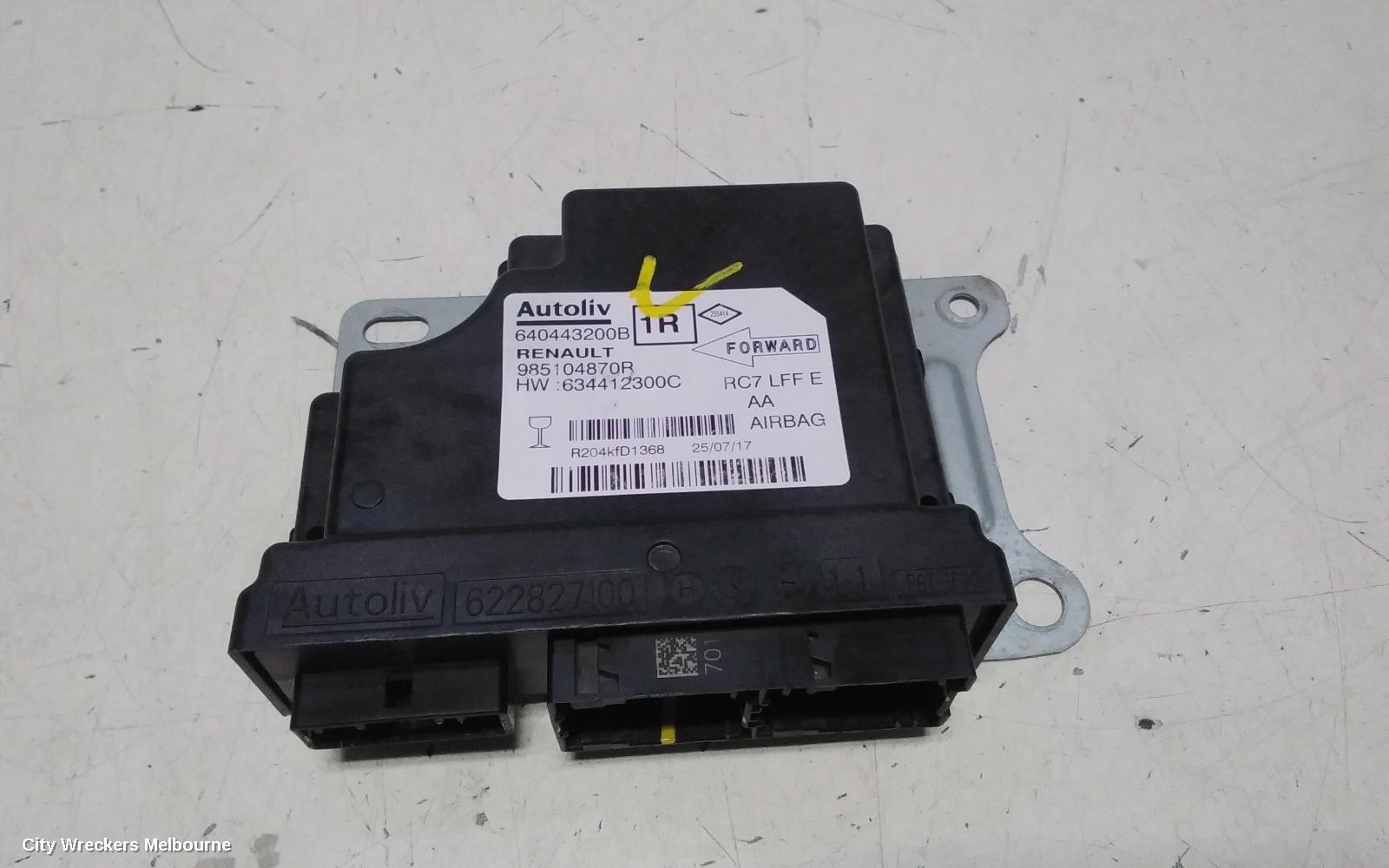 RENAULT MEGANE AIRBAG MODULE/SENSOR, MODULE, BFB, RS GEN 4, 07/2018 - 06/2023 - Image 1