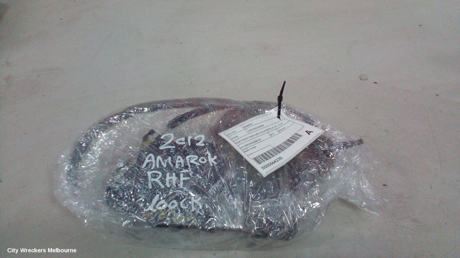 VOLKSWAGEN AMAROK DOOR/BOOT/GATE LOCK, RIGHT FRONT DOOR LOCK, P/N 5N2837016C, 2H, 10/2010 - 09/2022 - Image 2