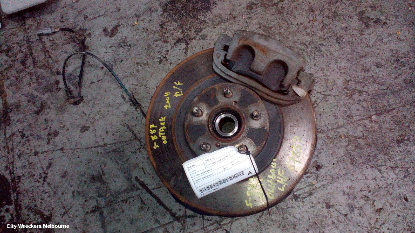 SUBARU OUTBACK LEFT FRONT HUB ASSEMBLY, 5TH GEN, 05/2009 - 08/2013 - Image 1