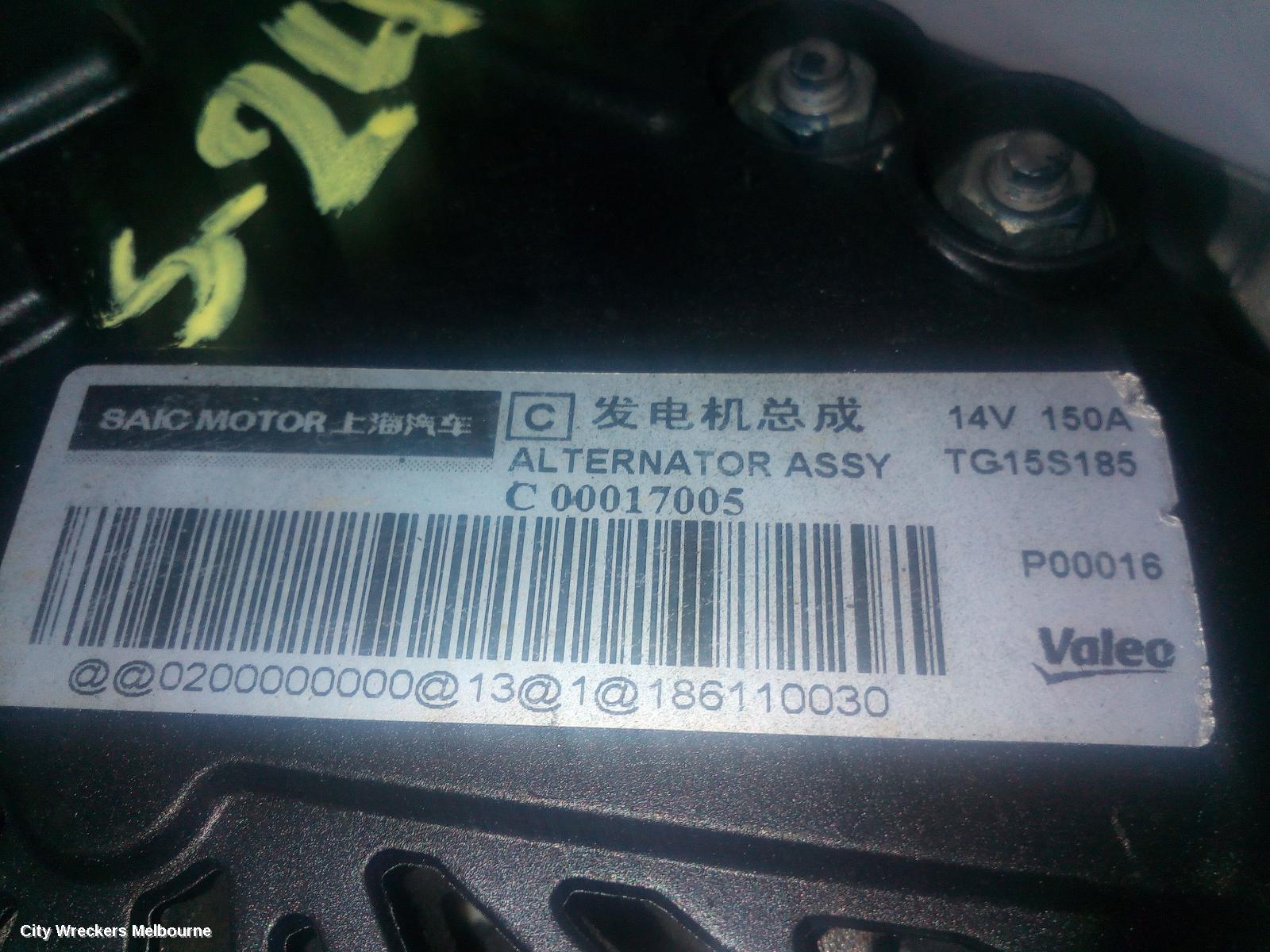 LDV G10 ALTERNATOR, PETROL, 2.0, SV7A/SV7C, WAGON/VAN, 04/2015 ONWARDS - Image 3