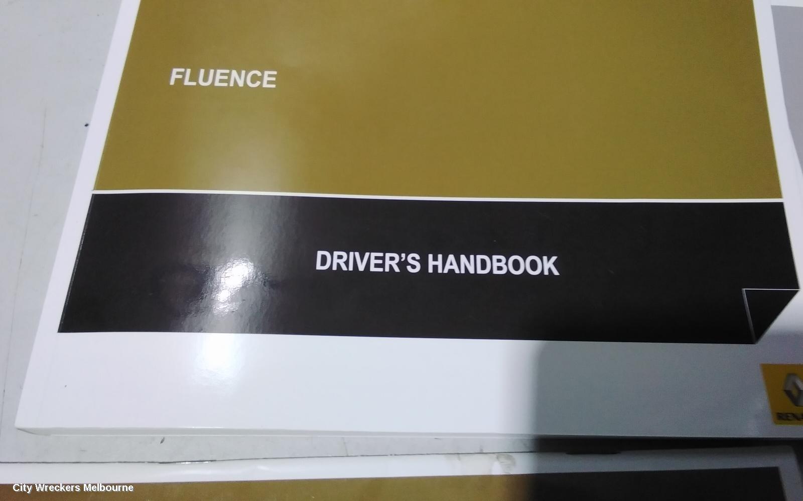 RENAULT FLUENCE OWNERS HANDBOOK, X38 09/2010 - 01/2016 - Image 3