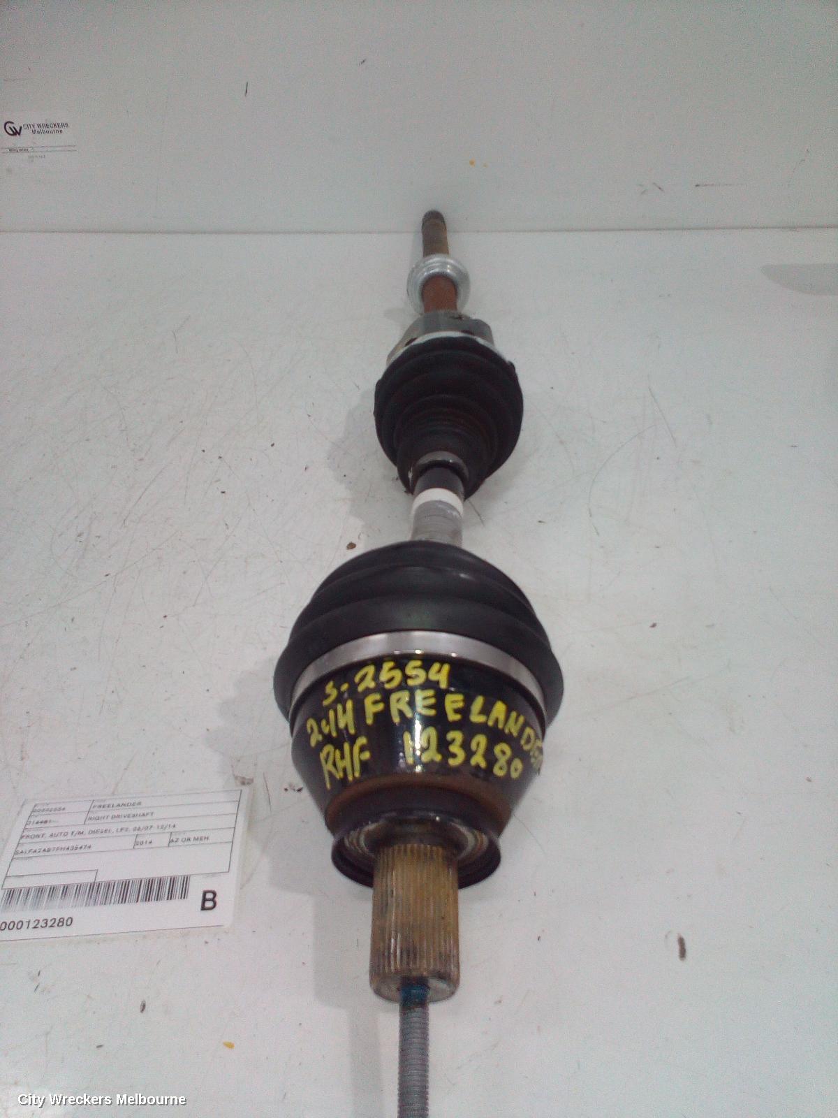 LAND ROVER FREELANDER RIGHT DRIVESHAFT, FRONT, AUTO T/M, DIESEL, LF2, 06/2007 - 12/2014 - Image 2