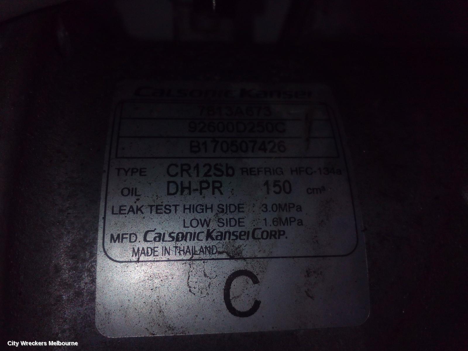 MITSUBISHI TRITON A/C COMPRESSOR, MQ-MR, 2.4, 4N15, DIESEL, 03/2015 ONWARDS - Image 3