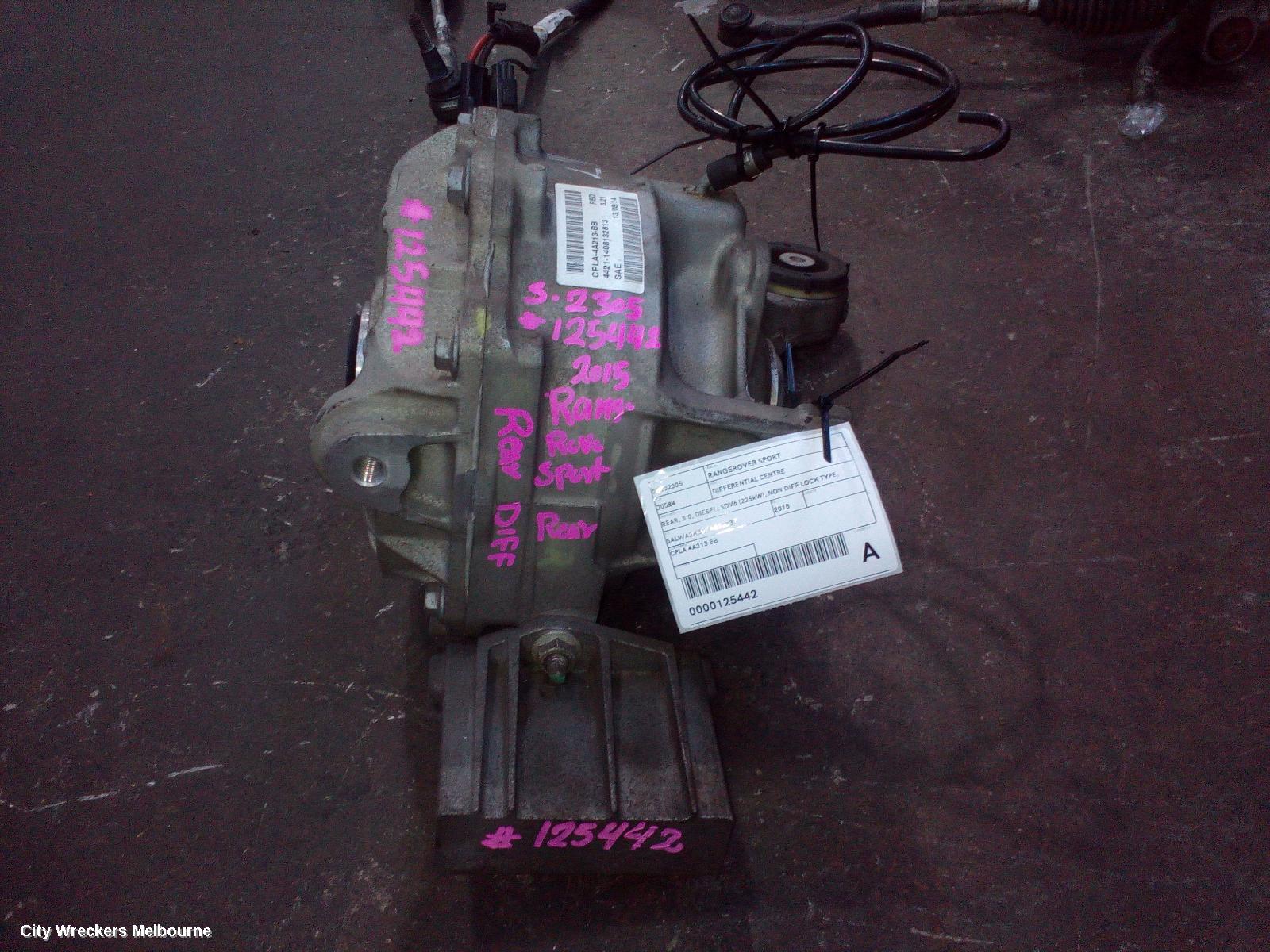 LAND ROVER RANGEROVER SPORT DIFFERENTIAL CENTRE, REAR, 3.0, DIESEL, SDV6 (225KW), NON DIFF LOCK TYPE, L494, 05/2015 - 04/2022 - Image 2
