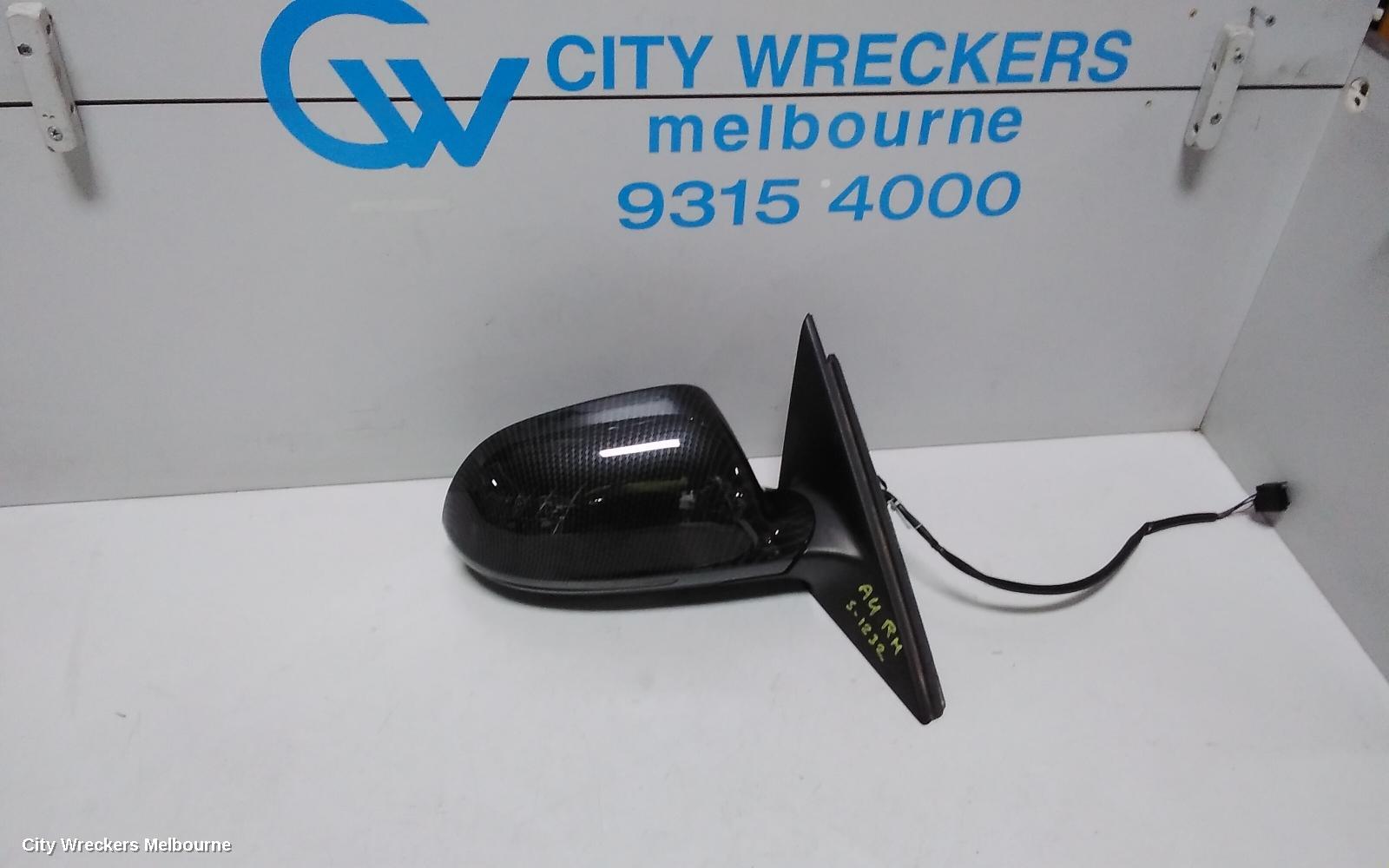 AUDI A4 RIGHT DOOR MIRROR, B8 8K, A4, MANUAL FOLD, NO LANE CHANGE ASSIST TYPE, 1 PLUG (6 WIRE), 02/2008 - 05/2009 - Image 3