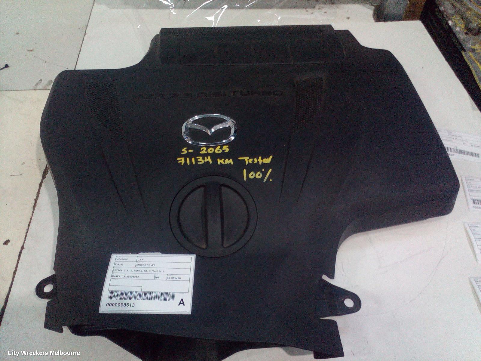 MAZDA CX7 ENGINE COVER, PETROL, 2.3, L3, TURBO, ER, 11/2006 - 02/2012 - Image 2
