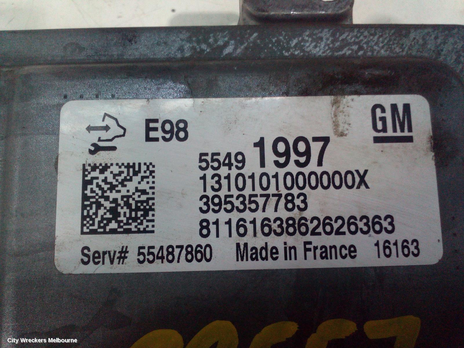 HOLDEN COLORADO ECU, ENGINE ECU, 2.8, DIESEL, P/N 55491997, ECU ONLY, RG, 01/2012 - 12/2020 - Image 1