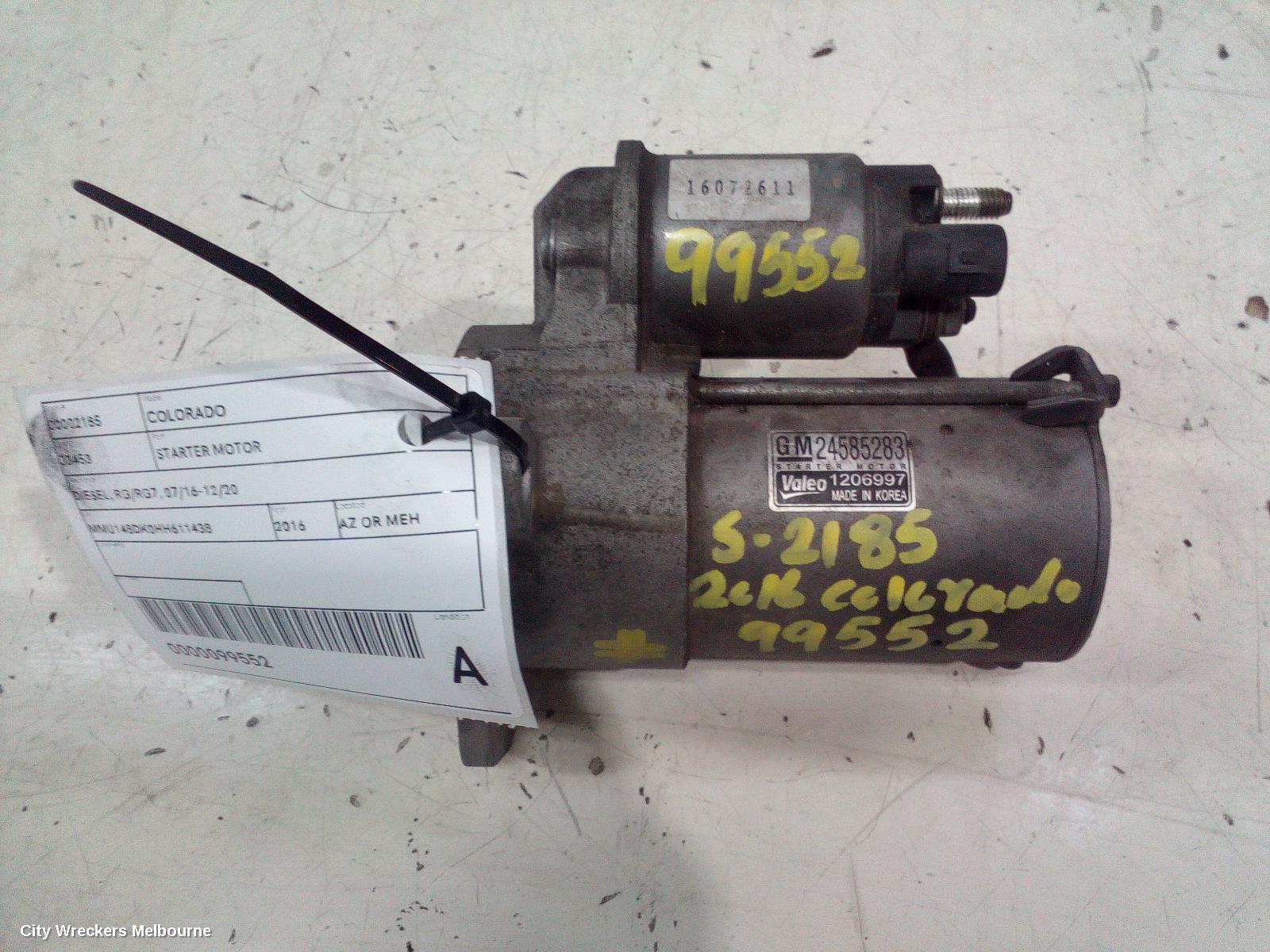 HOLDEN COLORADO STARTER, DIESEL, RG/RG7, 07/2016 - 12/2020 - Image 3