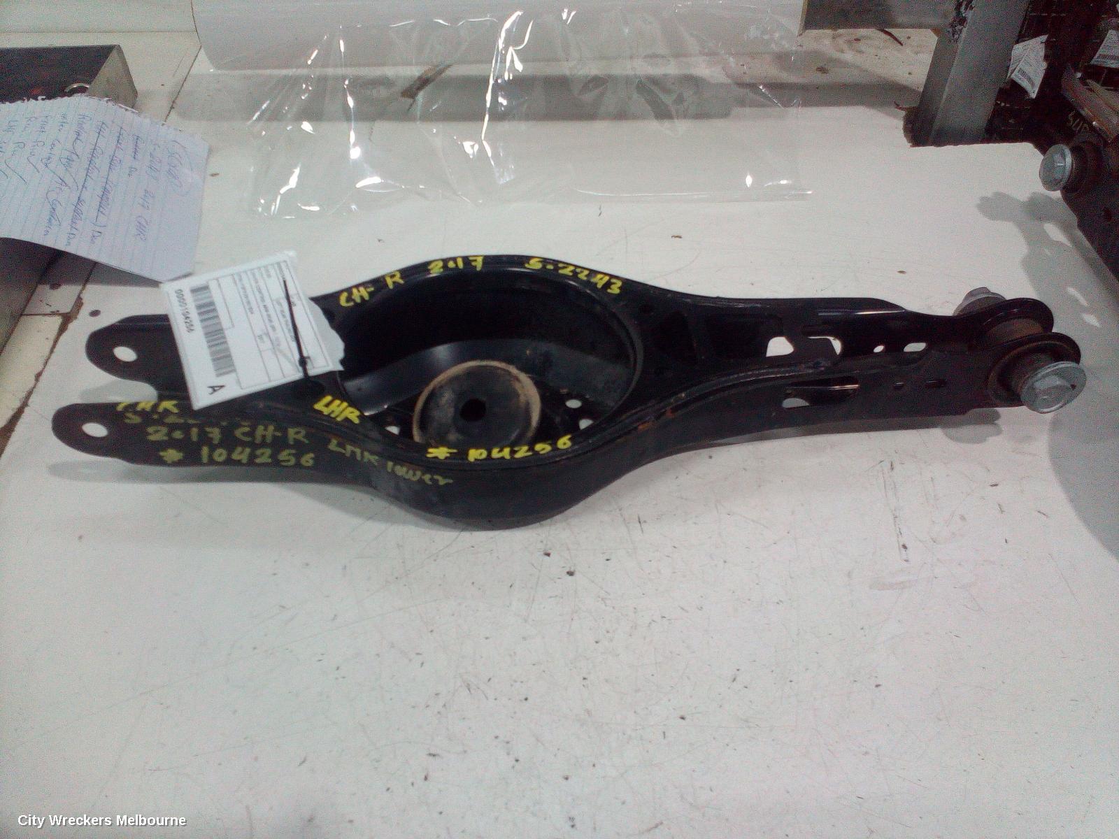 TOYOTA C-HR LEFT REAR TRAILING ARM, LOWER CONTROL ARM-REAR, GEN 1, 12/2016 ONWARDS - Image 2