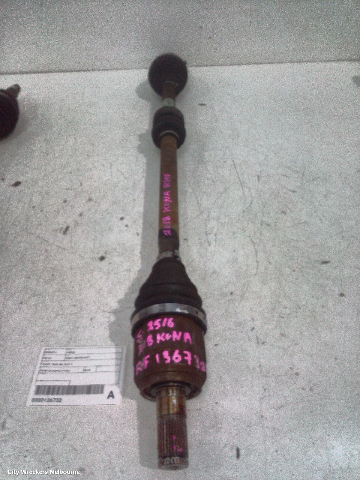 HYUNDAI KONA RIGHT DRIVESHAFT, FRONT, FWD, OS, 09/2017 ONWARDS - Image 1