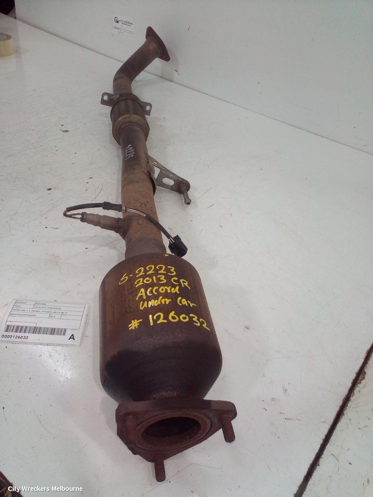 HONDA ACCORD CATALYTIC CONVERTER, UNDER CAR, 2.4, PETROL, 9TH GEN, 05/2013 - 08/2019 - Image 2