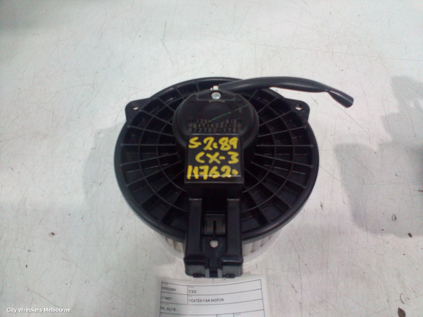 MAZDA CX3 HEATER FAN MOTOR, DK, 03/2015 ONWARDS - Image 2