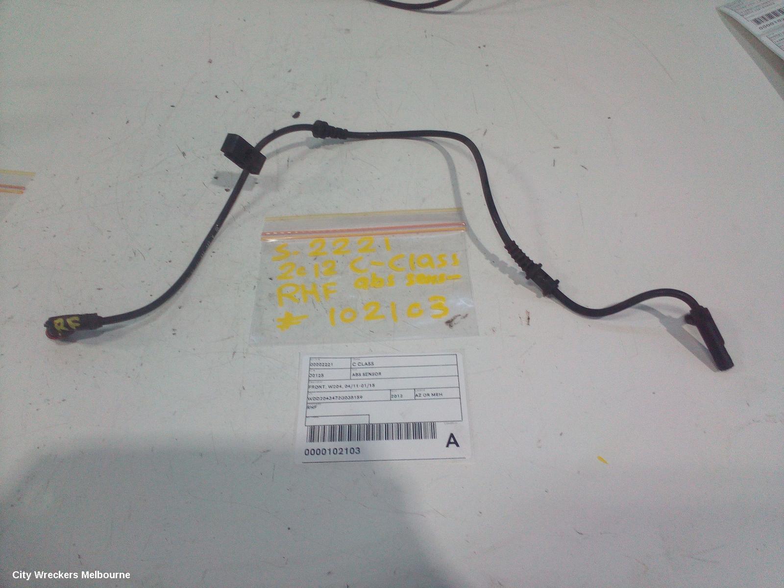 MERCEDES C CLASS ABS SENSOR, FRONT, W204, 04/2011 - 01/2015 - Image 1