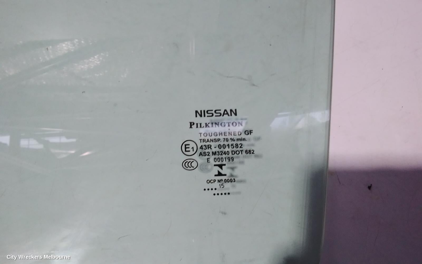 NISSAN QASHQAI LEFT FRONT DOOR WINDOW, J11, 12/2013 - 07/2021 - Image 3