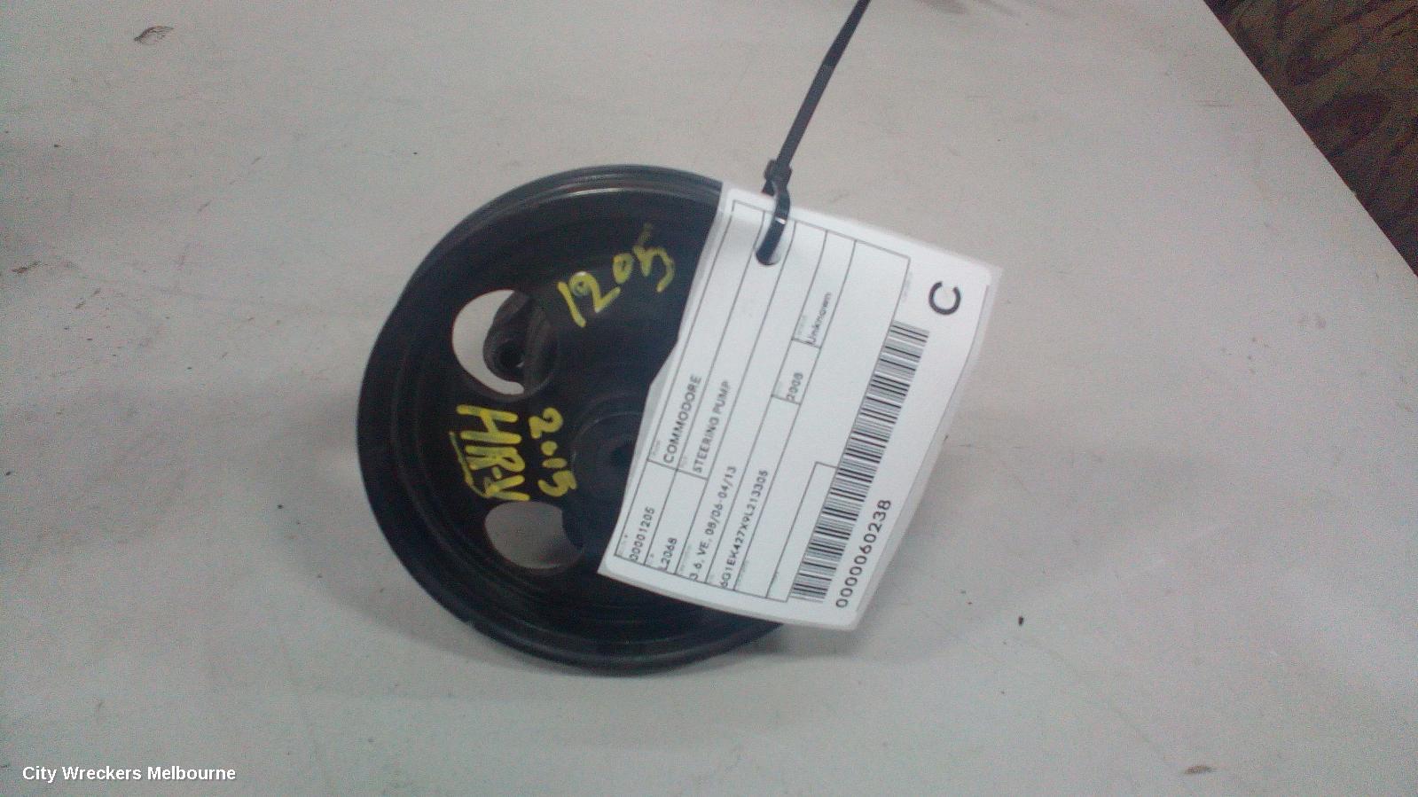 HOLDEN COMMODORE STEERING PUMP, 3.6, VE, 08/2006 - 04/2013 - Image 1
