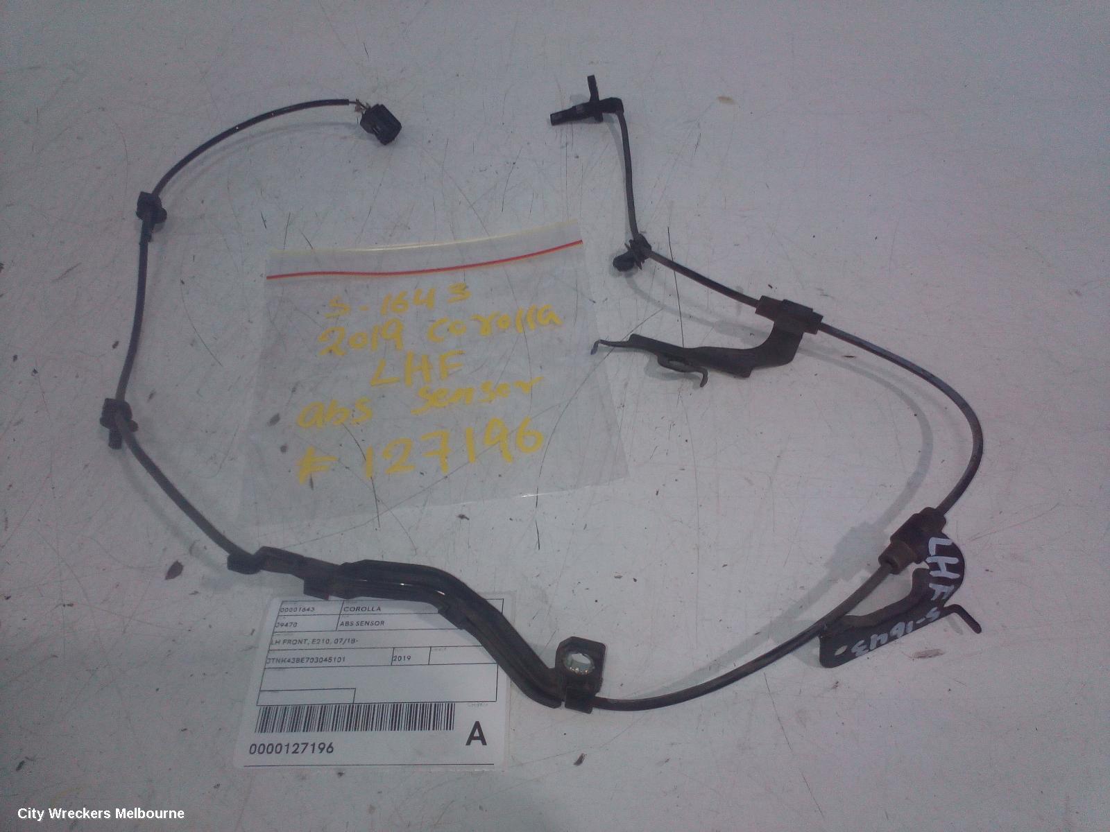 TOYOTA COROLLA ABS SENSOR, LH FRONT, E210, 07/2018 ONWARDS - Image 1
