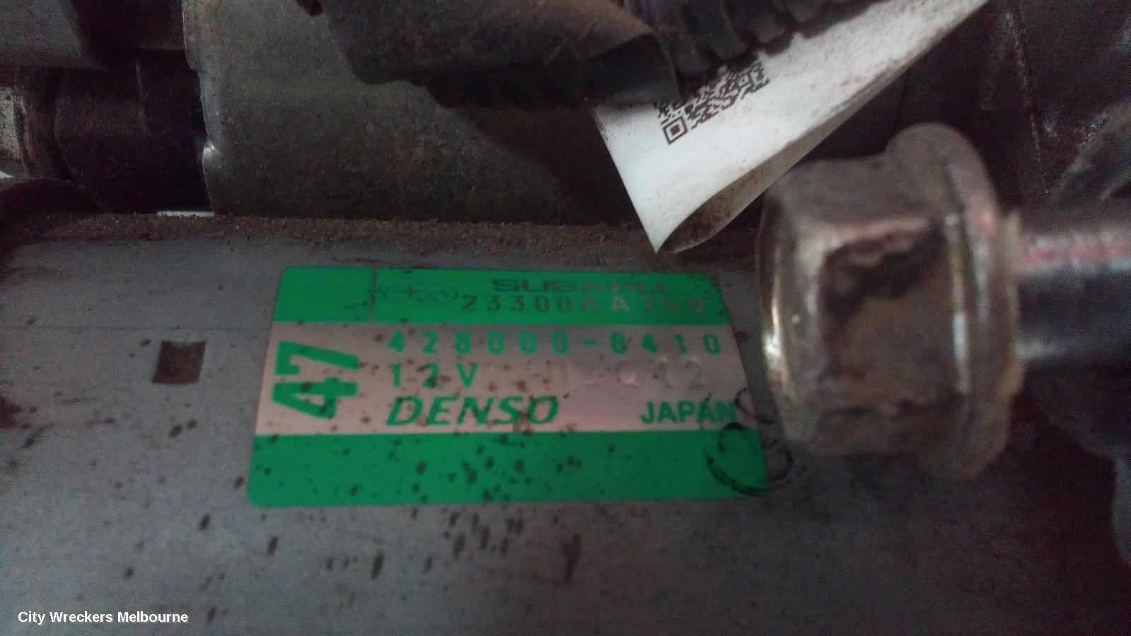 SUBARU XV STARTER, PETROL, FB20, AUTO, CVT, 6 SPEED, G4X, 01/2012 - 04/2017 - Image 2