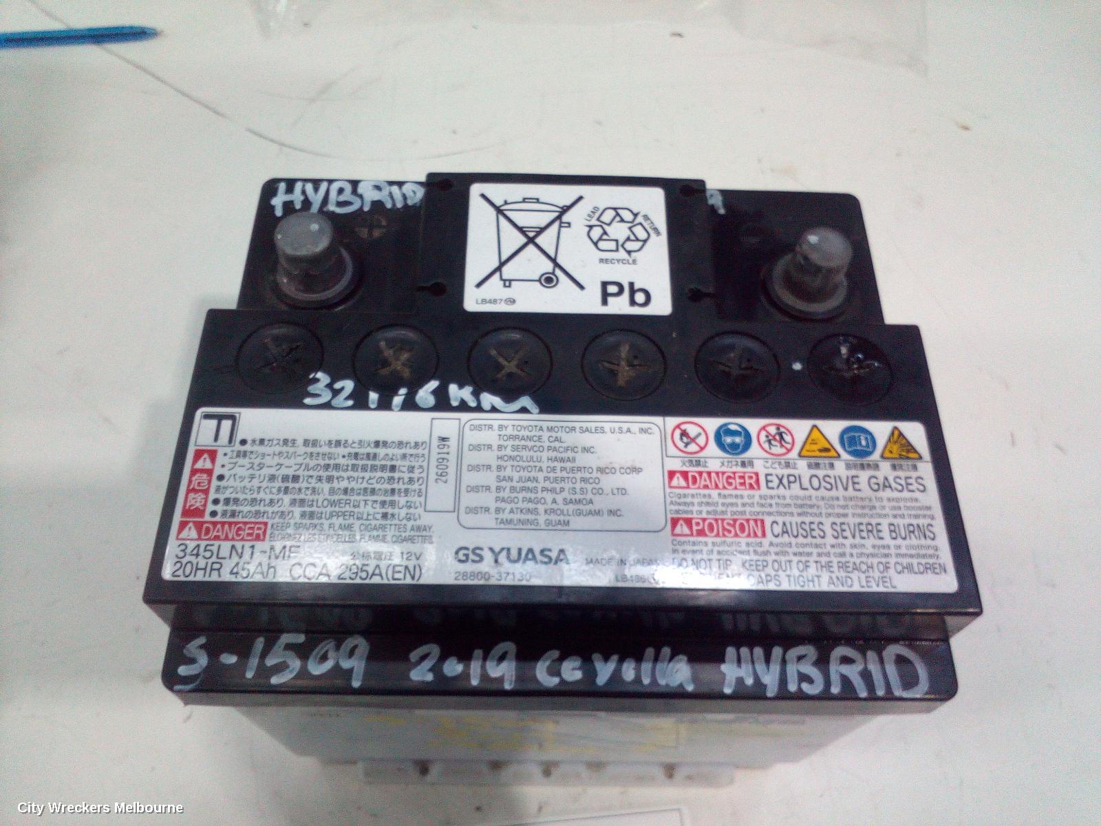 TOYOTA COROLLA BATTERY, 12V VOLT BATTERY, E210, 07/2018 ONWARDS - Image 3