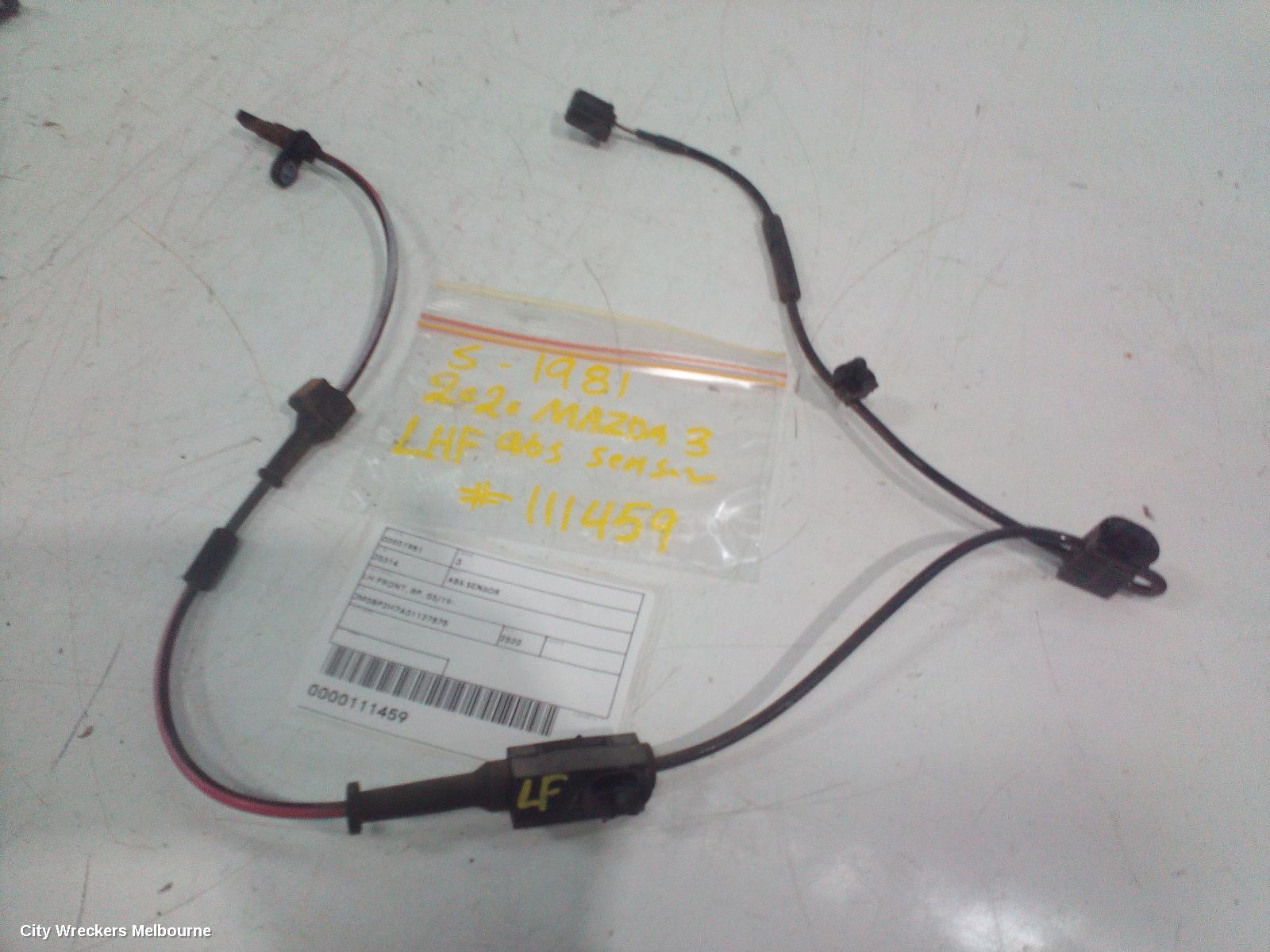 MAZDA 3 ABS SENSOR, LH FRONT, BP, 03/2019 ONWARDS - Image 2