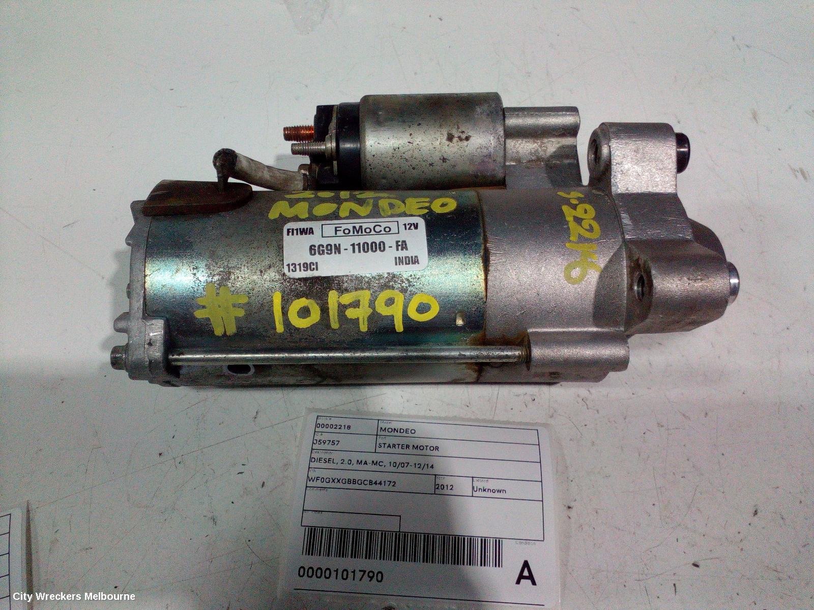 FORD MONDEO STARTER, DIESEL, 2.0, MA-MC, 10/2007 - 12/2014 - Image 2