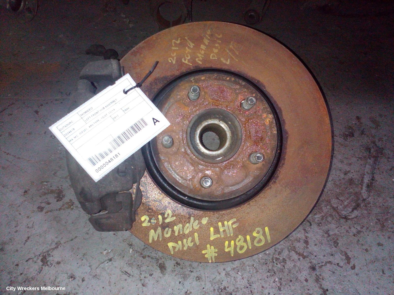 FORD MONDEO LEFT FRONT HUB ASSEMBLY, MA-MC, DIESEL, ABS TYPE, 10/2007 - 12/2014 - Image 2