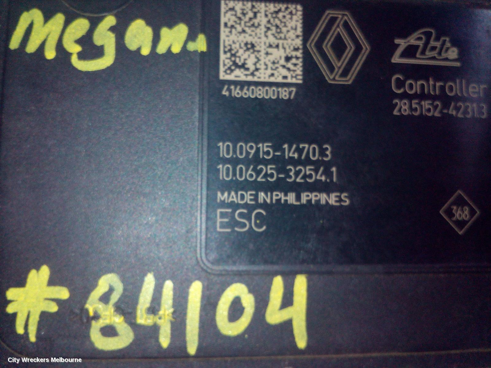 RENAULT MEGANE ABS PUMP/MODULATOR, GEN 4, 06/2016 - 02/2020 - Image 2
