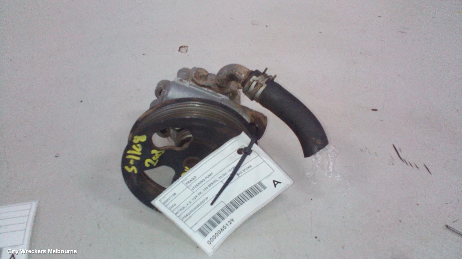 TOYOTA PRADO STEERING PUMP, PETROL, 4.0, 1GR-FE, 120 SERIES, 02/2003 - 10/2009 - Image 3