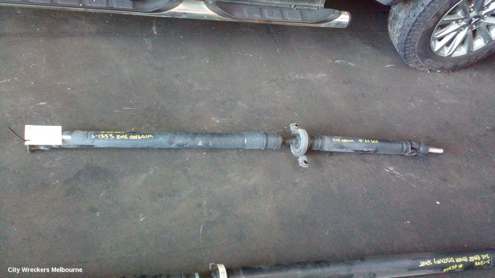 SUBARU OUTBACK REAR DRIVE SHAFT, 6TH GEN, PETROL, 2.5, FB25, AUTO T/M, 08/2014 - 12/2020 - Image 2