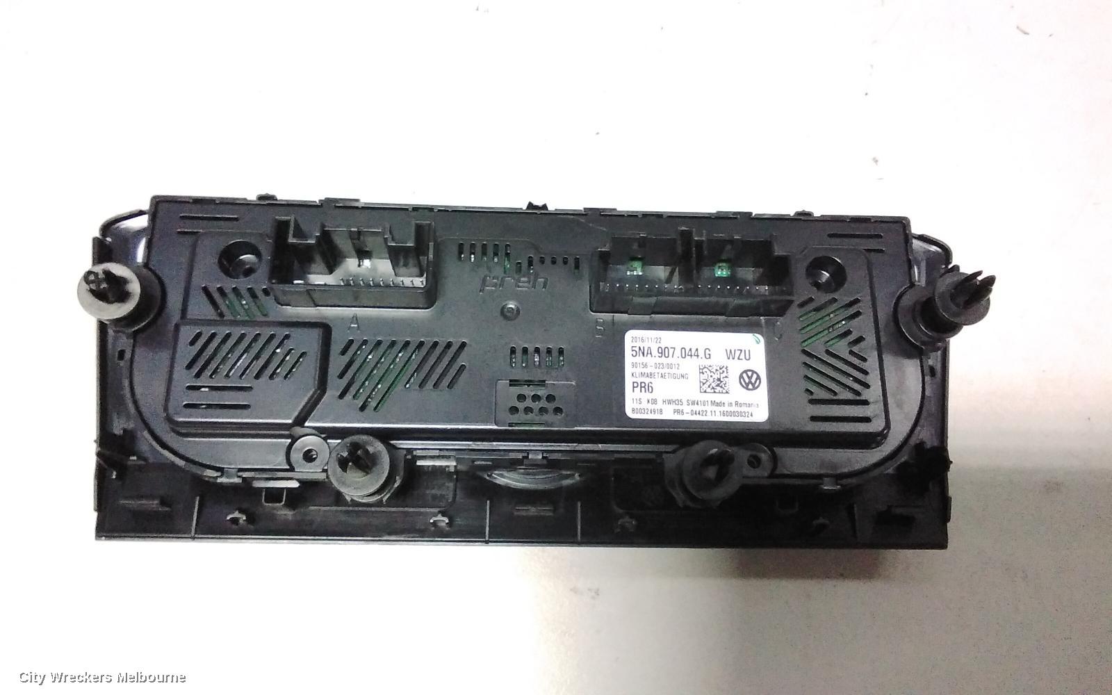 VOLKSWAGEN TIGUAN HEATER/AC CONTROLS, 5NA, FRONT, THREE ZONE CLIMATE CONTROL, W/ SEAT HEATING TYPE, 06/2016 - 05/2021 - Image 3