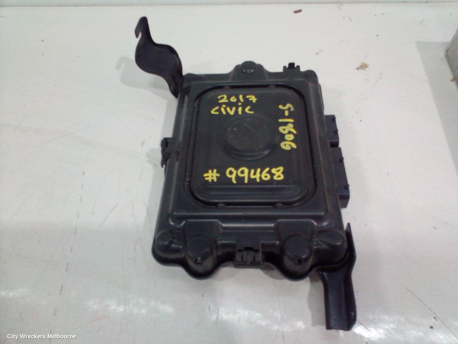 HONDA CIVIC ECU, 10TH GEN, ENGINE ECU, 1.5, PETROL, TURBO, ECU ONLY, 05/2016 - 08/2021 - Image 1