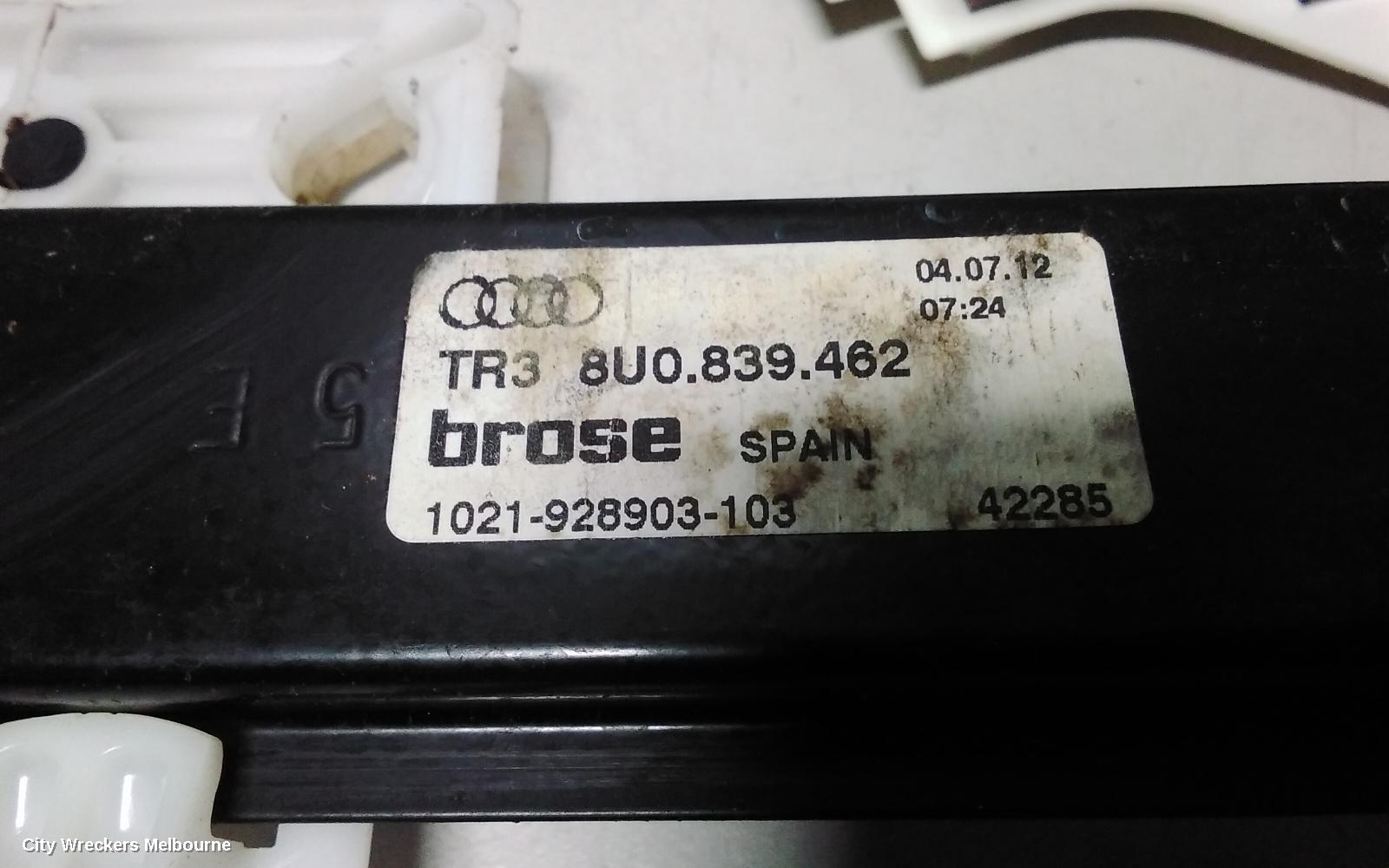 AUDI Q3 RIGHT REAR WND REG/MOTOR, 8U, 03/2012 - 12/2018 - Image 3