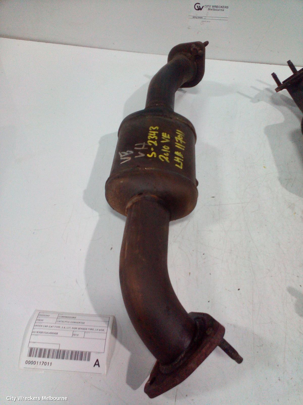 HOLDEN COMMODORE CATALYTIC CONVERTER, UNDER CAR-CAT TYPE, 3.6, LLT, NON SENSOR TYPE, LH SIDE, VE, 08/2009 - 04/2013 - Image 1