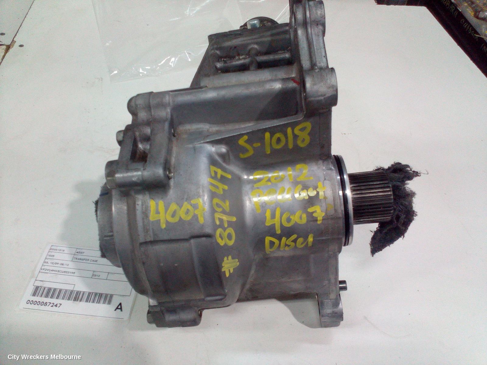 PEUGEOT 4007 TRANSFER CASE, GS, 10/2009 - 08/2013 - Image 2
