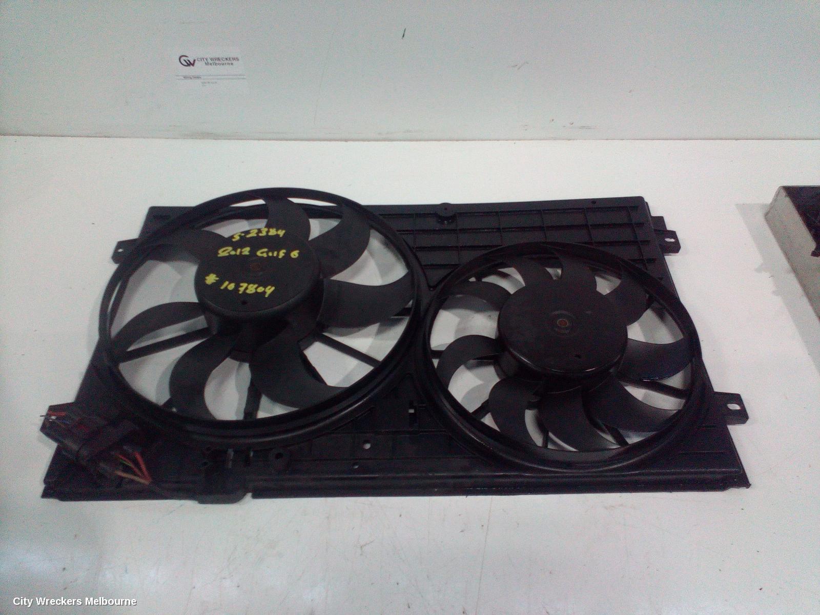 VOLKSWAGEN GOLF FAN, DUAL FAN ASSY, 1.4, PETROL, CAVD CODE, GEN 6, 10/2008 - 01/2016 - Image 2