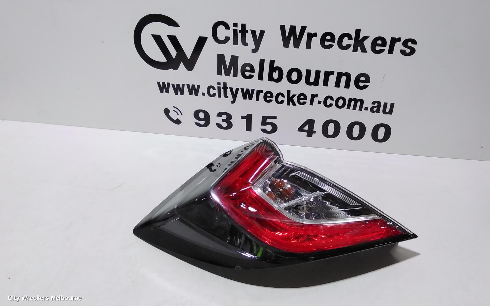 HONDA CIVIC LEFT TAILLIGHT, IN BODY, HATCH, 10TH GEN, LED TYPE, 02/2017 - 08/2021 - Image 2