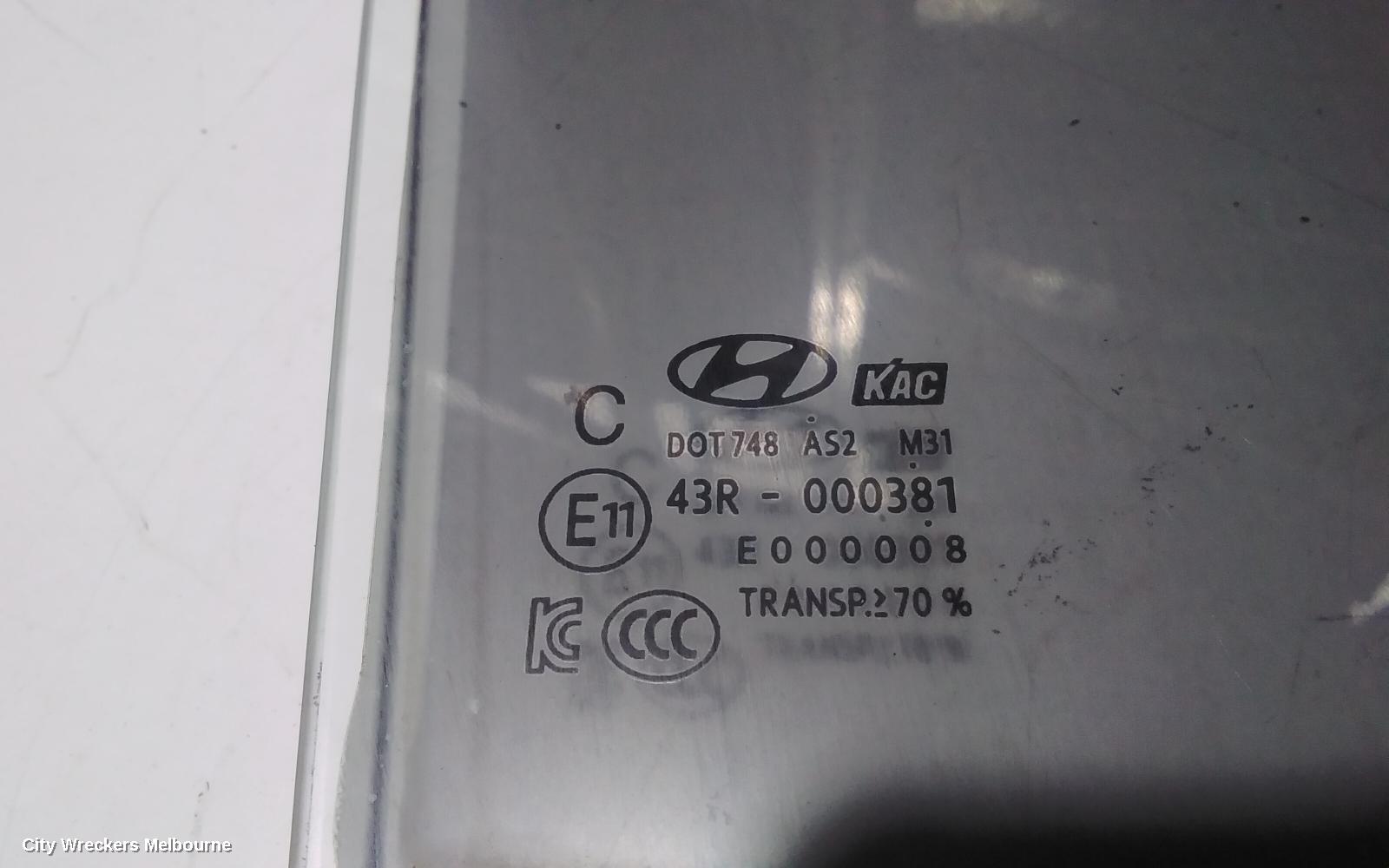 HYUNDAI ELANTRA RIGHT REAR DOOR WINDOW, AD, 12/2015 - 12/2020 - Image 2