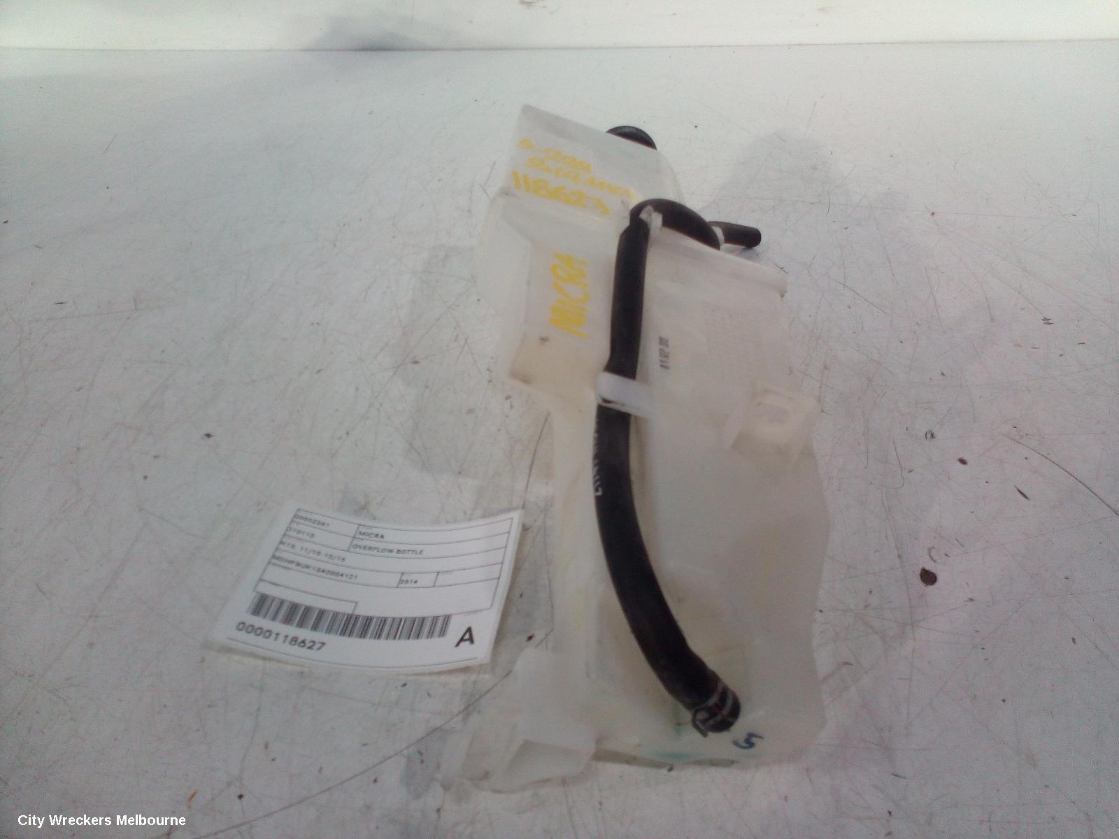 NISSAN MICRA OVERFLOW BOTTLE, K13, 11/2010 - 12/2016 - Image 1