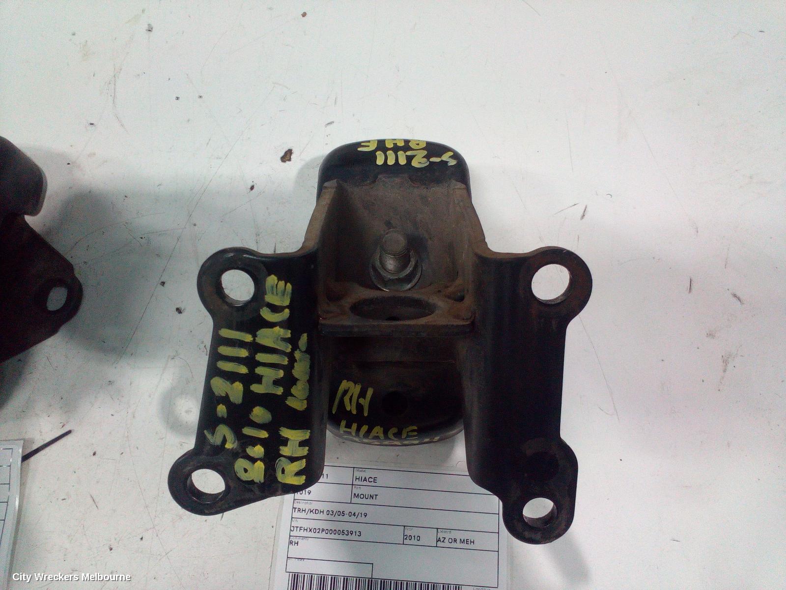 TOYOTA HIACE MOUNT, TRH/KDH 03/2005 - 04/2019 - Image 2