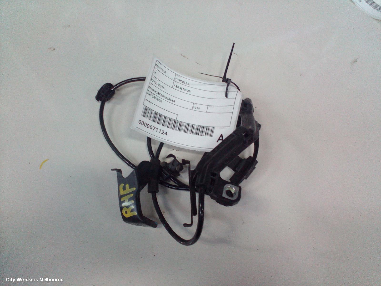 TOYOTA COROLLA ABS SENSOR, RH FRONT, E210, 07/2018 ONWARDS - Image 2