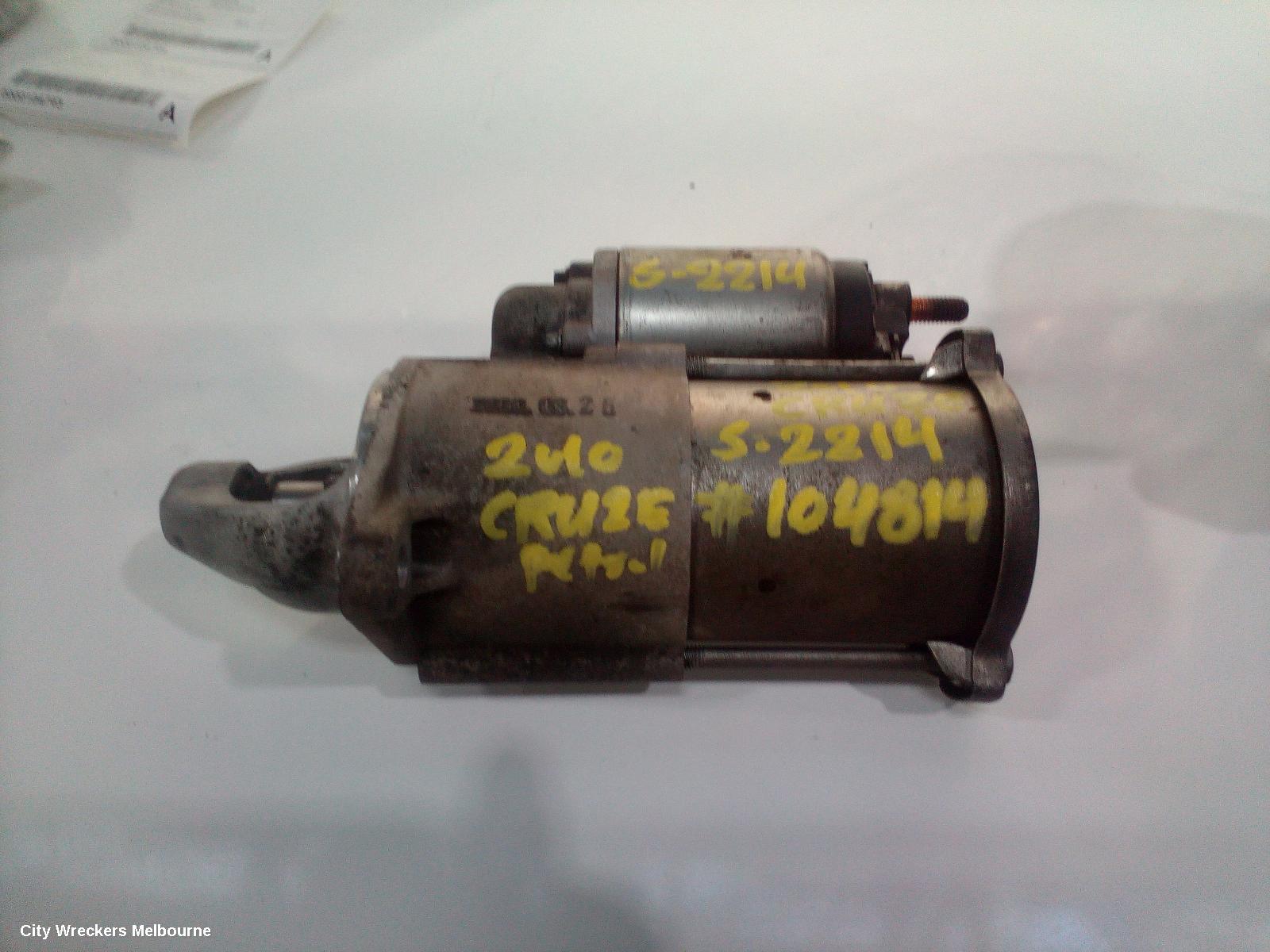HOLDEN CRUZE STARTER, 1.8, F18D4, JG, 03/2009 - 02/2011 - Image 1