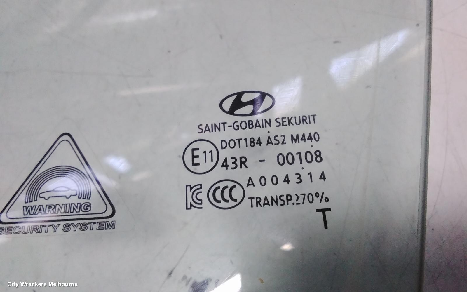 HYUNDAI TUCSON LEFT FRONT DOOR WINDOW, TL, 07/2015 - 01/2021 - Image 3